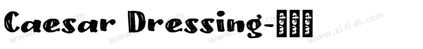 Caesar Dressing字体转换